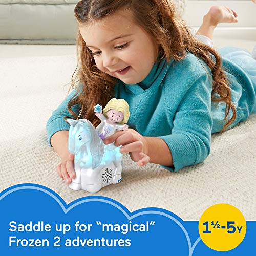 Fisher-Price Little People Toddler Toys Disney Frozen Elsa & Nokk Figure Set With Lights & Sounds For Preschool Kids Ages 18+ Months #TOP1