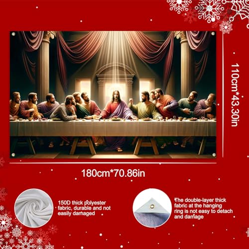 BlissYard Banner Escena de Nacimiento 71×43 Pulgadas miniatura 4