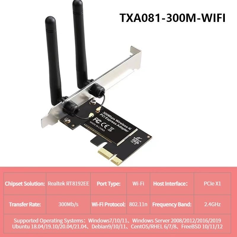 Gigabit PCIe WiFi Card WiFi6 BT5.4 Plug & Play para PC de Escritorio miniatura 2