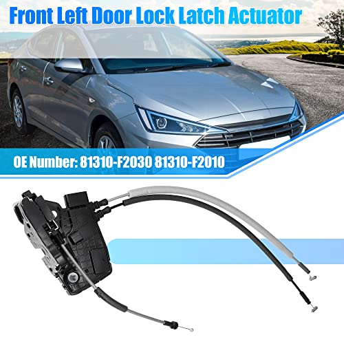 Image of X AUTOHAUX Front Left Power Door Lock Actuator Assembly Motor for Hyundai Elantra 2017-2020 81310-F2030 Front Driver Side Door Lock Latch Actuator Replace Door Latch Assembly Motor