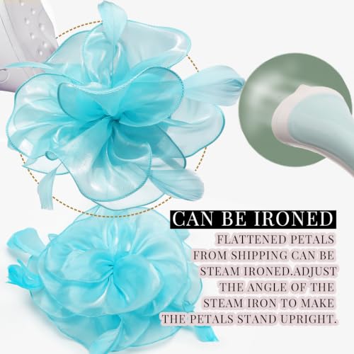 Image of DRESHOW Fascinators Hat Tea Party Headwear Ribbons Feathers on a Headband and a Clip for Women
