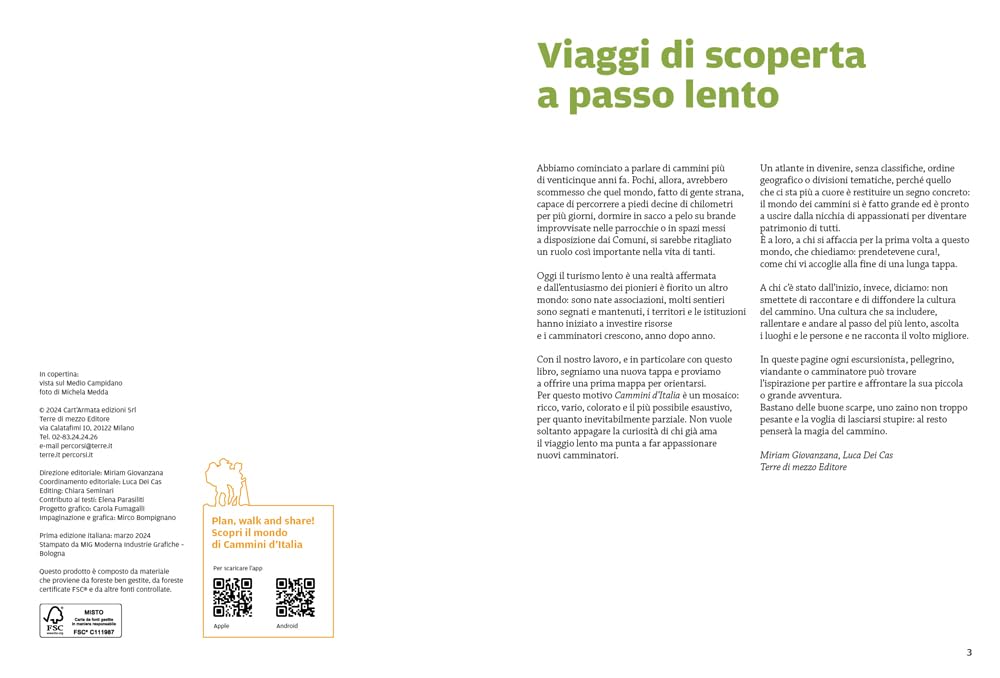 Cammini d'Italia. 100 spettacolari itinerari a piedi