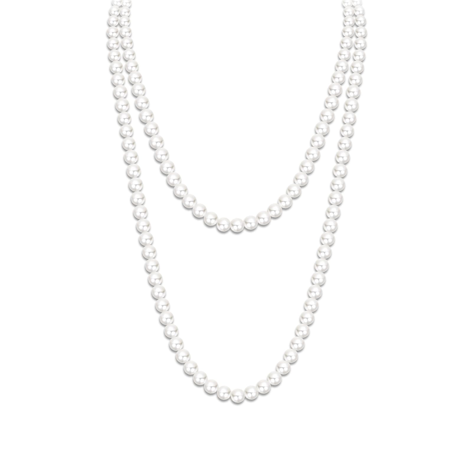 Zeffy Pearl Necklace 4MM/6MM/8MM Dainty Round Imitation Pearl Choker Necklace Wedding Pearl Necklace Delicate Jewelry for Women Simple Bridesmaid Jewelry Gifts
