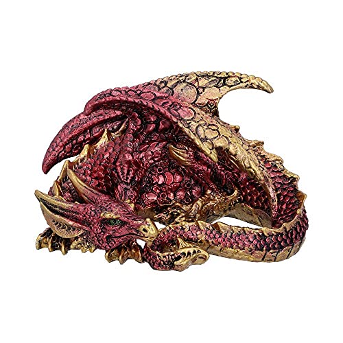 Nemesis Now Aaden U5289S0 Drachenfigur, ruhender Drache, 10,2 cm, Rot...