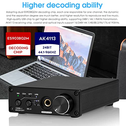 HiFi Dual ES9038Q2M USB DAC Convertitore