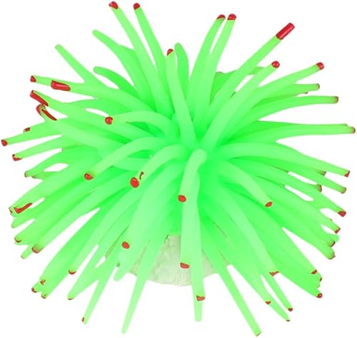 Zerodeko Adorno de acuario Mini Artesanía Planta de Acuario de Silicona Accesorios de Acuario Decoración de Paisajismo Decoración Coral Decoración