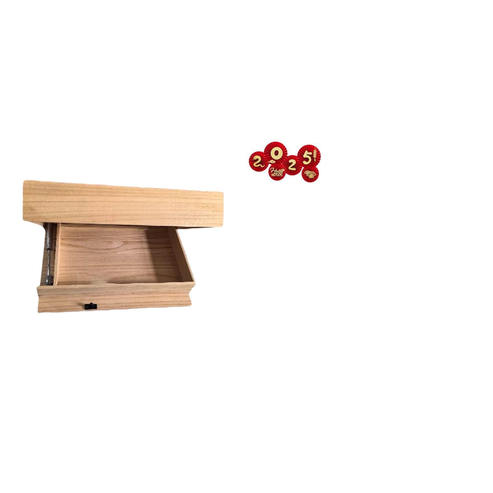 Floating Shelf Wall Mounted Drawer with Compartment Easy Installation Home Rack Dorm Apartment Chinese New Year Paper Fan ations Blessing Scene Layout Spring Festival Wall Door Celebration-image-14
