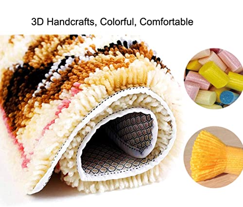 Image of YOOTOM Latch Hook Rug Kit for Adults, DIY Handmade Carpet Crochet Needlework Mat Knotted Cushion Tapestry,Color Owl Pattern Pre-Printed,Embroidery Kits Decoration Festival Gift 20x15in