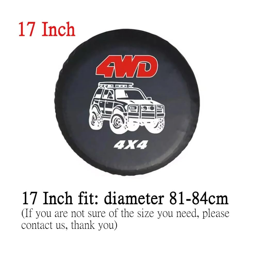 35.6 cm 38.1 cm 40.6 cm 43.2 cm 4WD 4x4 PVC skórzane koło zapasowe pokrowiec na oponę torba pokrowiec na opony samochodowe 35 cali dla jeepów (43 cm)