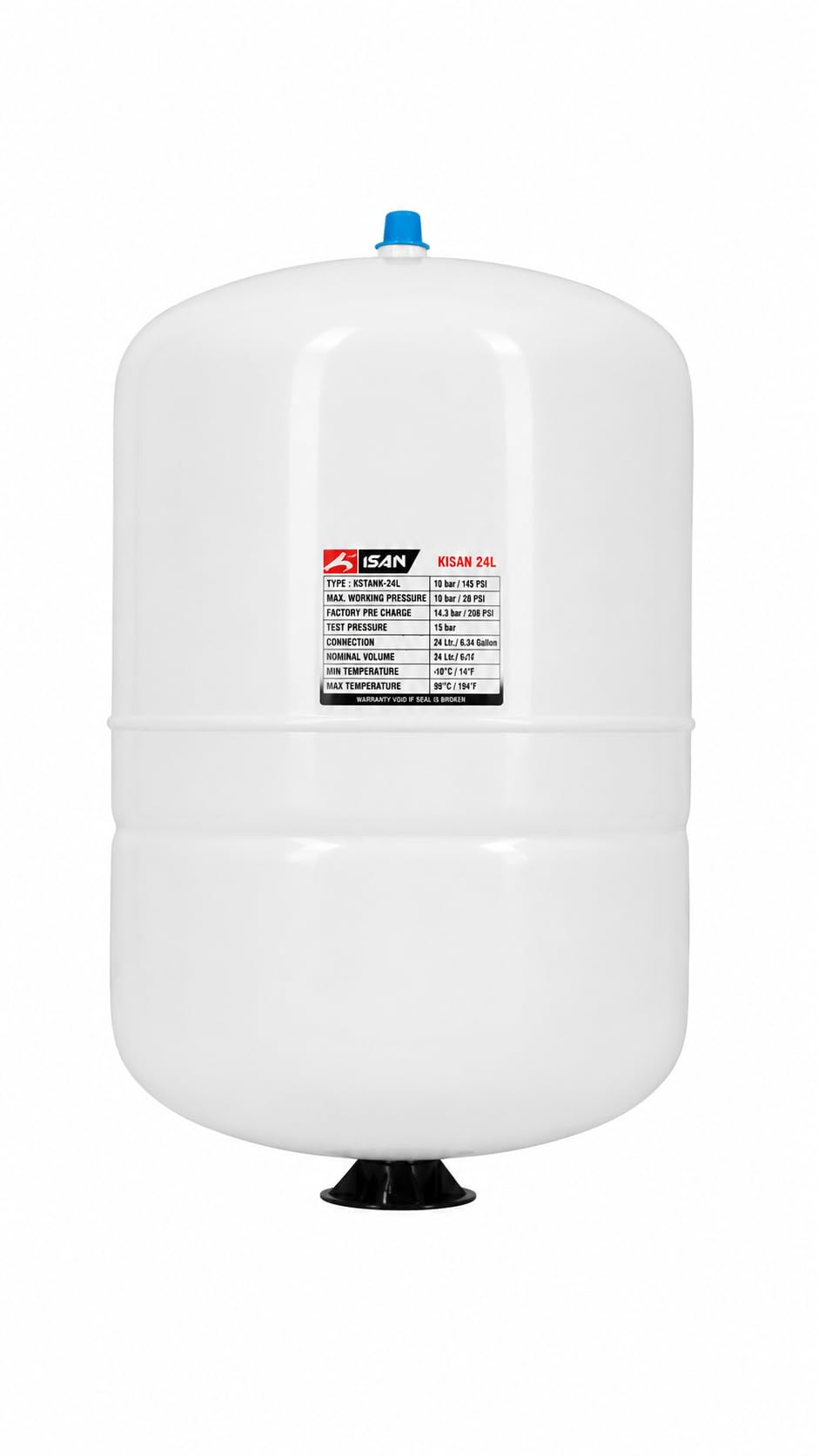 KISAN 24L (6.34 Gallon) Potable Water Expansion Tank - Model LXPT-24 L | 150 PSI Max Pressure | Stainless Steel Connection | Thermal Expansion & Pressure Control-image-14