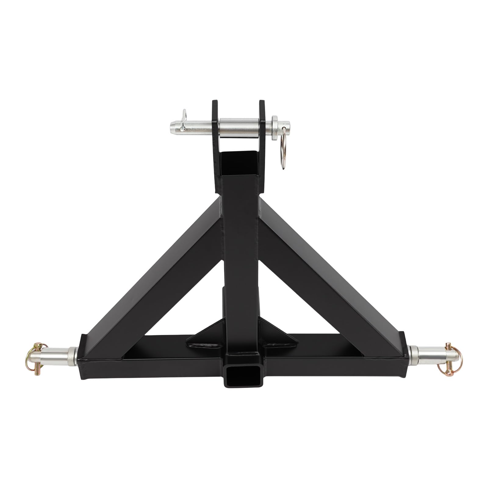 Enganche de remolque de 3 puntos con receptor de 2 pulgadas, adaptador de acoplamiento de tracción de tres puntos para tractor y remolque, recepción estable para granja, industria, almacén, fábrica