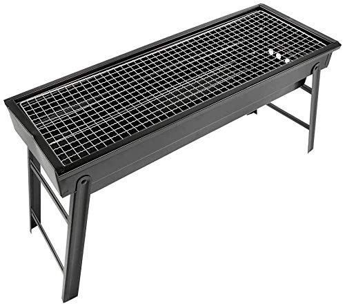 Holzkohlegrill Aus Gusseisen, Picknick, Holzkohlegrill Aus Gusseisen, Faltbar, Im Freien, Grill, Partys, Camping, Picknick, Schwarz