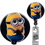 Despicable Movie Character Real Charming Retractable Heavy Duty ID Badge Holder Badge Reel (Mini BC)