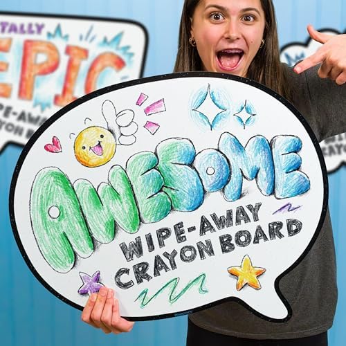 Round-ish Speech Bubble Dry-Erase Crayon Board by DoodleFace - Go...