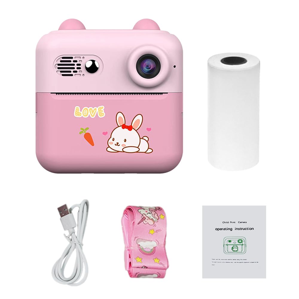 Fotocamera Istantanea Per Bambini Con Stampante Termica – Schermo 2,4″, Video HD 1080P, Selfie, Giochi E Carta Inclusa - 6