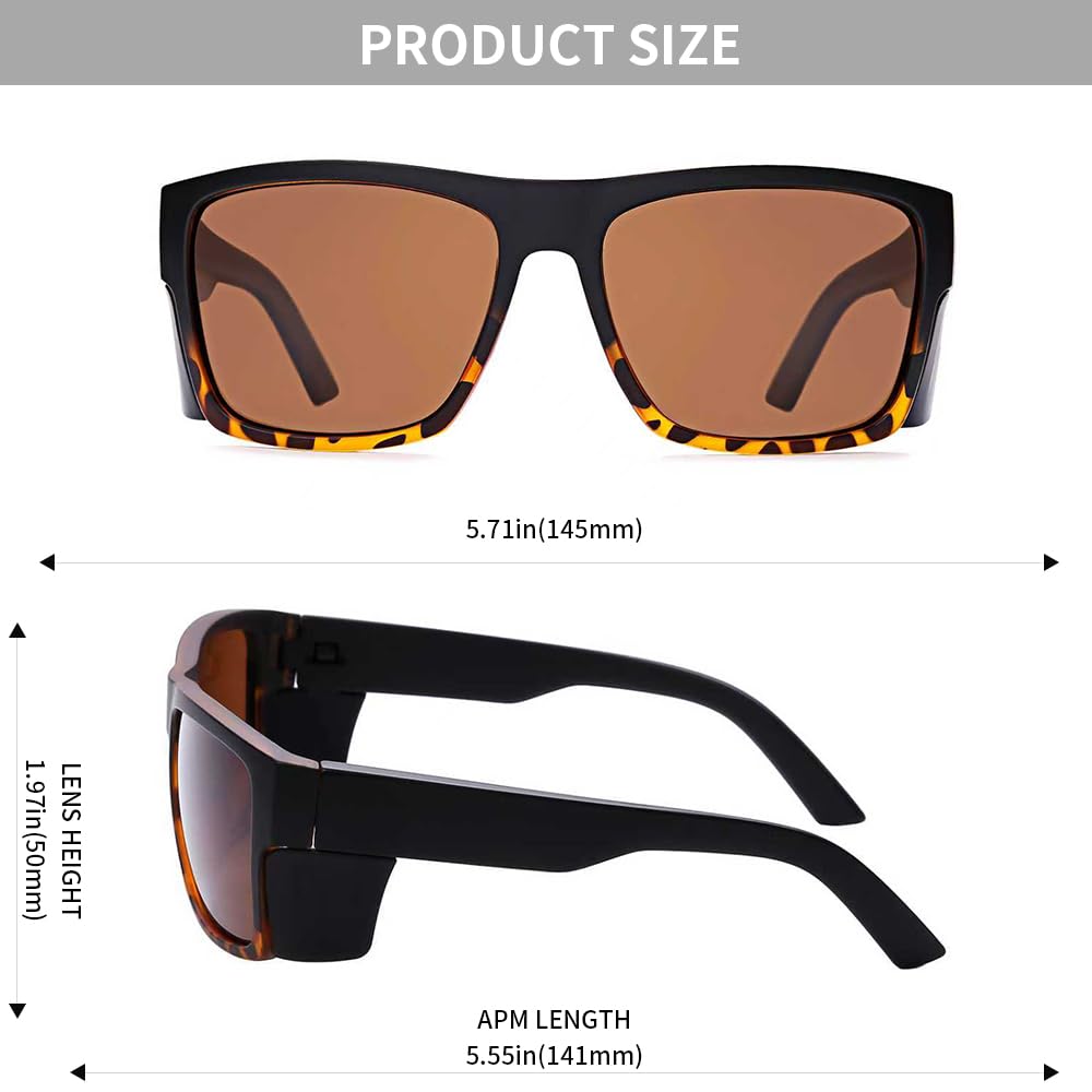 Gafas de sol de seguridad Z87 resistentes, lentes polarizadas UV400, protectores laterales extraíbles