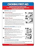 Safety Magnets by ZOCO – Choking First Aid Magnet – Heimlich Maneuver Instructions for Infant, Child, and Adult – 5'x7' Emergency Safety Guide for Home, School, Restaurant, or Workplace