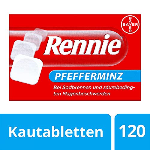 Rennie pepermint | Žgaravica, nadutost i refluks kiseline | radi za nekoliko minuta | štiti sluznicu | 120 tableta za žvakanje