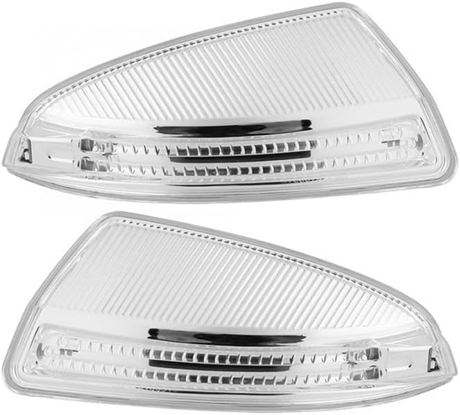 Car Rearview Mirror Side Marker Amber Light, Clear Lens Rear View LED Side Mirror Turn Signal Passenger Side, Compatible with C250 Sedan C300 C350 C63 AMG 2012-2015 - Front Right