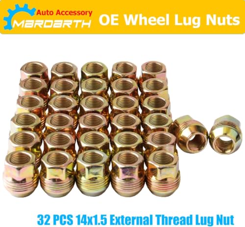 Image of 32PCS 14mmx1.5 OEM Factory Wheel Lug Nut for Sliverado Sierra 2500HD 3500HD