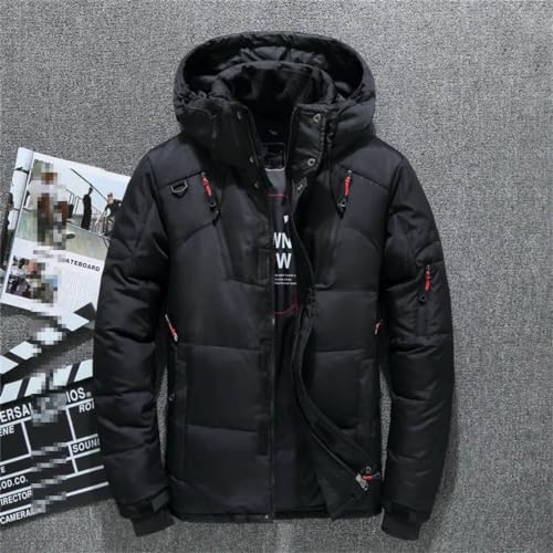 Winter Mens White Duck Down Jacket Warm Hooded Thick Slim Fit Puffer Jacket Coat Male Overcoat Thermal2