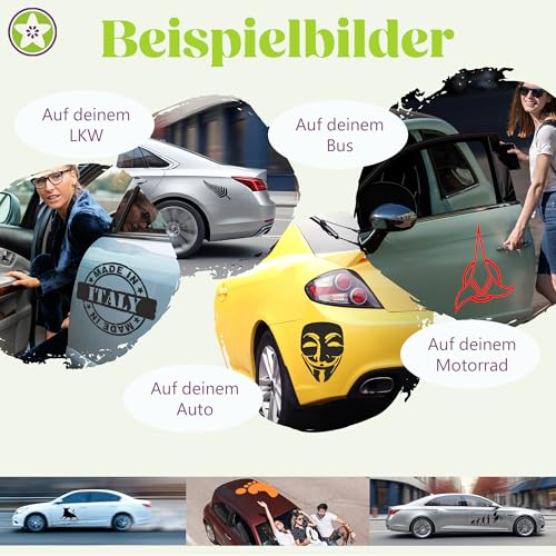 Kiwistar - Autoaufkleber - Flieder - 13,5x10cm Hasen Piktogramm - Häschen - Kaninchen - Heckscheibe Auto Aufkleber wetterfest für Kfz LKW Mofa Truck - Sticker außen selbstklebend Tuning Zubehör für