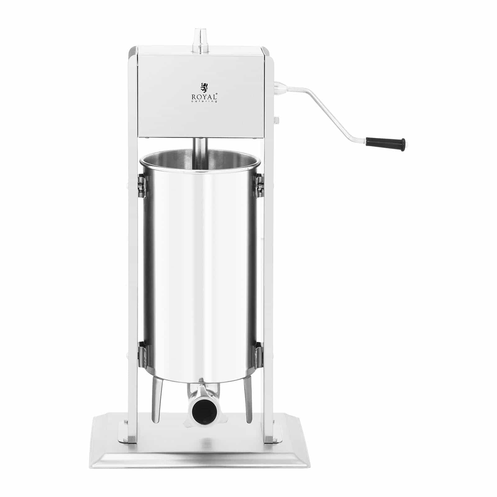Royal Catering RCWV-15L Poussoir à saucisse vertical - 15 l Poussoir à Saucisses Manuel vertical Machine à saucisses Vertical