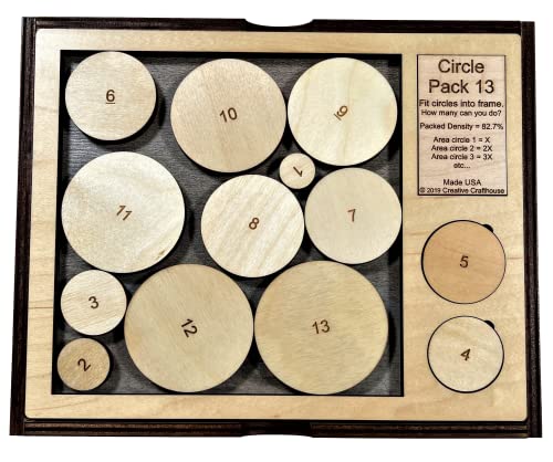Circle Pack 13 Wood Packing Puzzles for Adults