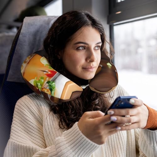 Almohada de espuma viscoelástica para cuello de viaje miniatura 6