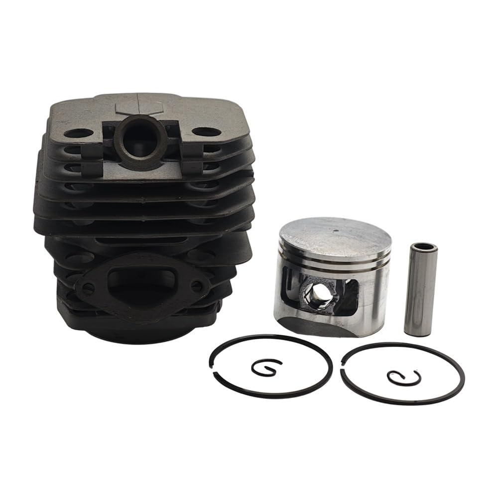 Kit de pistón de Cilindro de 45 mm, Juego de Juntas de carburador, Apto for motosierras de 45 CC, 52 CC y 58 CC.