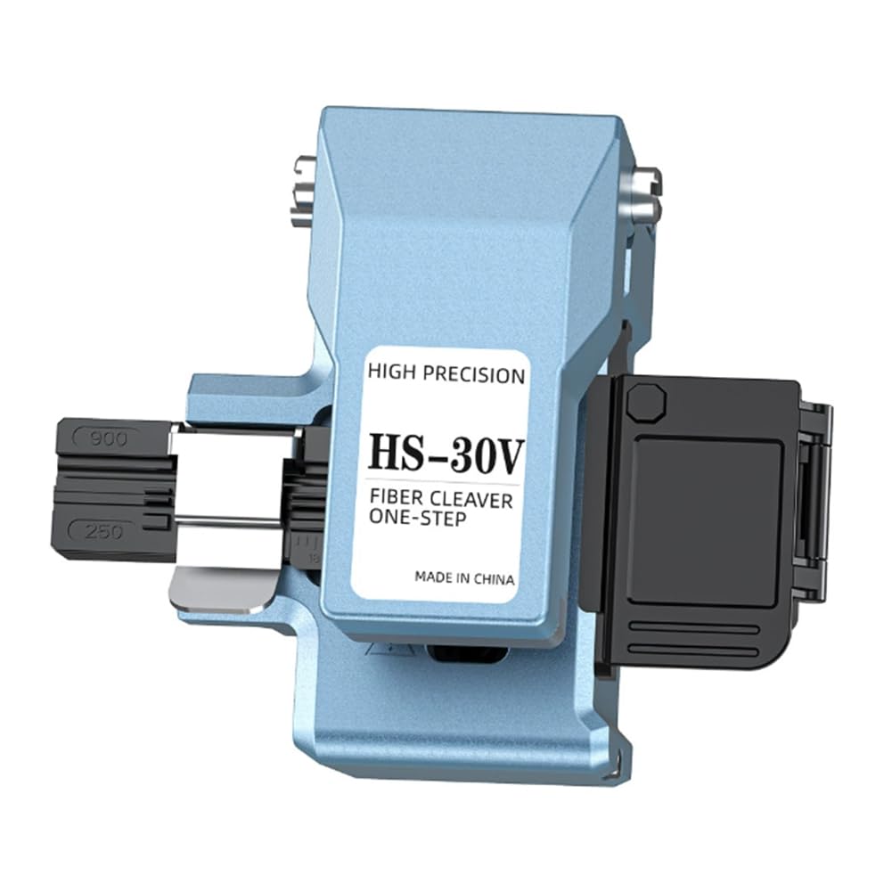 Teuypty HS-30V One-Step Fully Automatic High Fiber Optic Cleaver Optical Fiber Fusion Splicer Cutter for Cold Cutting Hot Melt