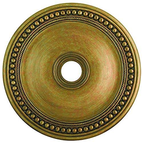 Image of Livex Lighting 82076-48 Wingate Ceiling Medallion, Hand Painted Antique Gold Leaf