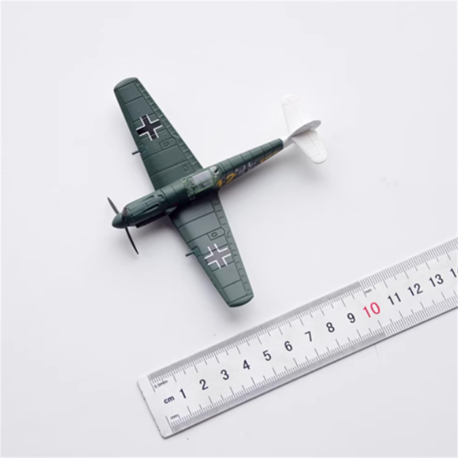 TECKEEN Alloy Germany Messerschmitt BF 109E Fighter Aircraft Plane Model Aircraft Model 1:100 Model Simulation Science Exhibition Model