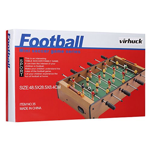 Virhuck Mini Tischplatte Tischkicker Tischbillard, Indoor & Outdoor Tisch Fußball Spiel Set für Kinder (19