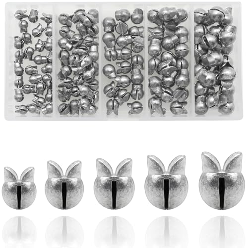 Fishing Weights Sinkers, 250/120pcs Lead Split Shot Fishing Sinkers Open Mouth Design Weights Clip Freshwater Saltwater Fishing Accessories (120pcs)