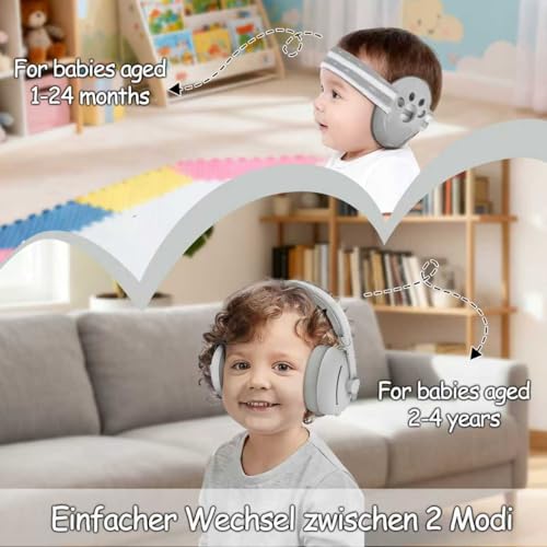 Protection auditive pour bébé de 0 mois à 4 ans 2 en 1 - 4