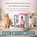 SNIFIT Automatic Dog Cat Feeder – 2-in-1 Cat Food and Water Bowl Set & Dog Food and Water Bowl Set, 800ml + 2.2L Pink