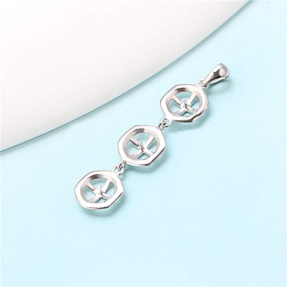 Sterling Silver Trinity Bail Pin Pendant Fitting for Pearl Jewelry, Design Pendant Mount for Women DIY Jewelry Making - Image 2