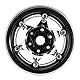 INJORA 1.9 Beadlock Felge - 143g Super Heavy Messing & Aluminium Deep Dish Felge für 1/10 RC Crawler SCX10 TRX4 VS4-10 Gen8,Silber
