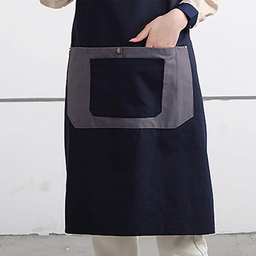 Delantales de trabajo, Delantal de lona con bolsillo for chef, for cocina, restaurante, hombre y mujer, for cocinar, barbacoa, hornear, ropa trabajo artística