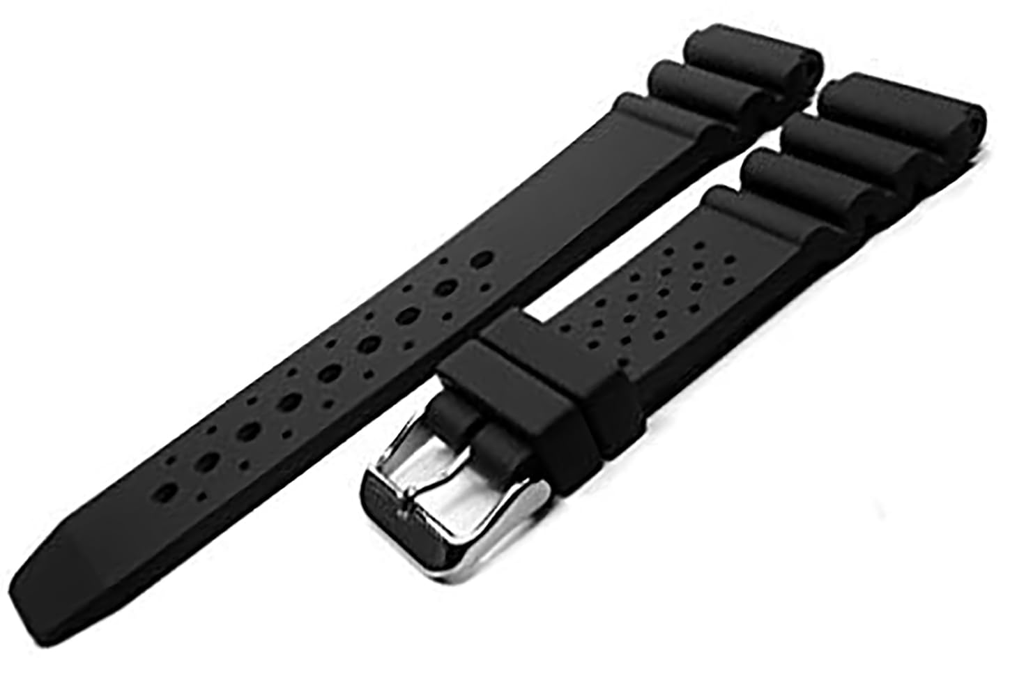 EwatchAccessories Replacement SC20-01-0085P - 20 mm Pro Master Black PU NDL Rubber Watch Strap With Stainless Steel Silver Buckle (B0CBLVH789) Amazon Price History, Amazon Price Tracker