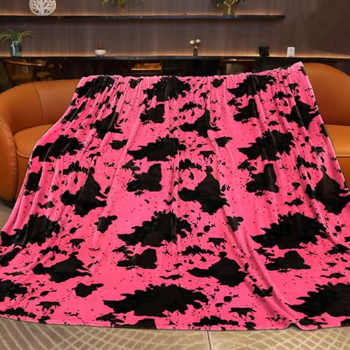 Image of King Size Throw Blanket for Bed, Extra Large Warm Fuzzy Soft Hot Pink Fleece Throw Blanket for Bedroom, Living Room, Hot Pink Gifts for Women Girls Couples, Cozy Home Room Decor, 90x108 inches