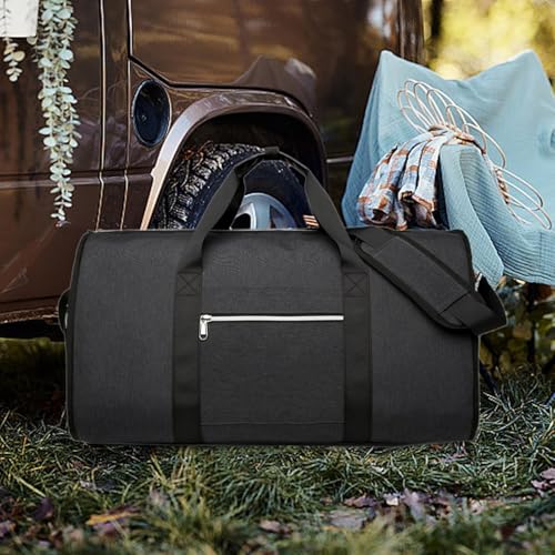 Garment Duffel Bag Travel Duffel Bag Storage Bag Multifunction Portable Travel Garment Bag Business Travel Bag for Outdoor, Black4
