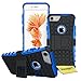 Produktbild FoneExpert® iPhone 7 Handy Tasche, Hülle Abdeckung Cover schutzhülle Tough Strong Rugged Shock Proof Heavy Duty Case für Apple iPhone 7 (Blau)