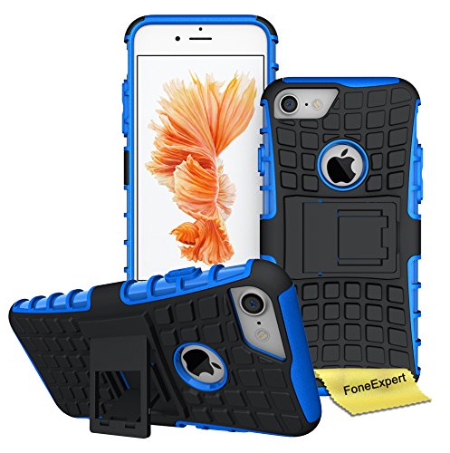 Preisvergleich Produktbild FoneExpert® iPhone 7 Handy Tasche, Hülle Abdeckung Cover schutzhülle Tough Strong Rugged Shock Proof Heavy Duty Case für Apple iPhone 7 (Blau)