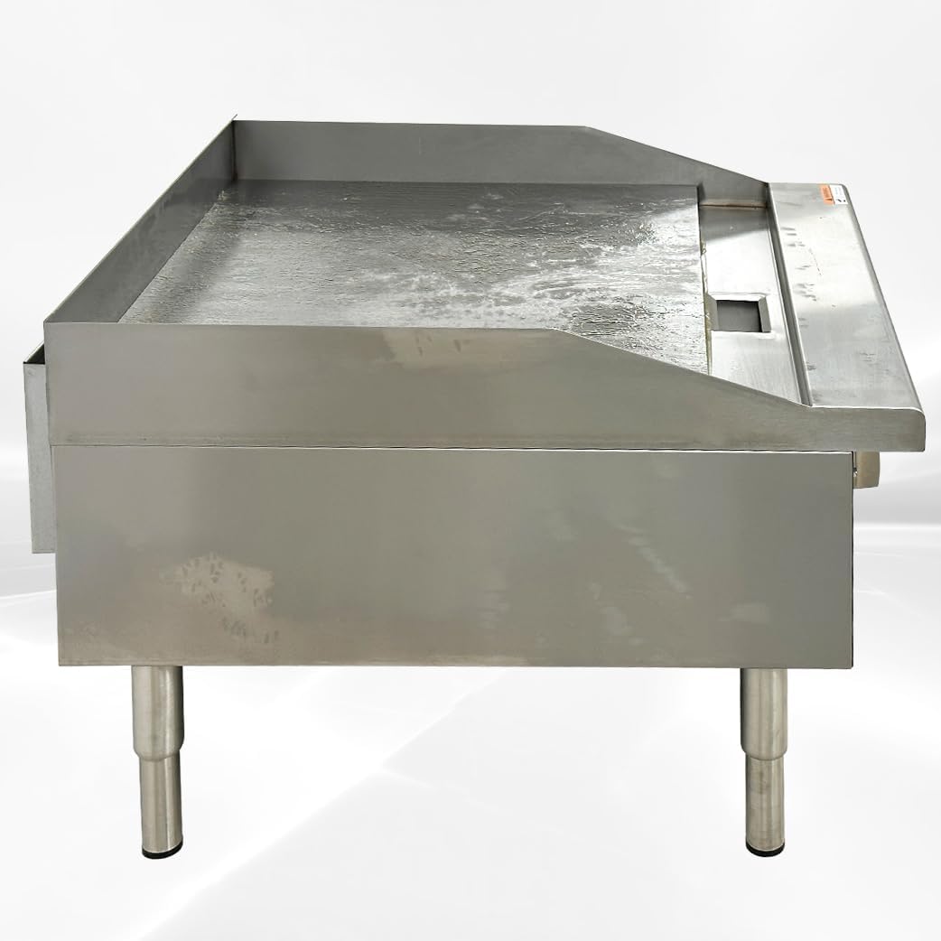 Commercial Griddle Thermostatic 24" Countertop Natural Gas - 60,000 BTU ETL CD-TG-24