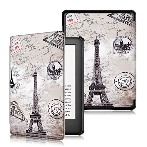 MonsDirect Case for Kindle 10th Generation 2019 Release, Smart Wake Sleep PU Leather E-Reader Case Cover Slim Flip Protective Case for All New 2019 Kindle 10th Gen E-Reader, Vintage Towel