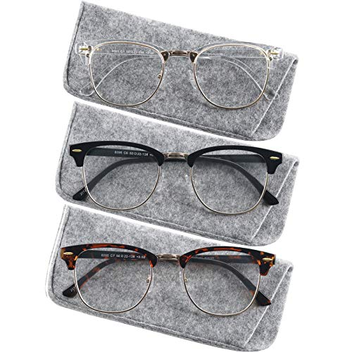 Image of Yogo Vision Blue Light Glasses for Men and Women Semi Rimless Half Rim Computer Eyeglasses