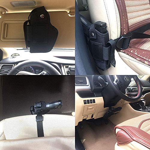 Concealed Carry Holster Iwb Owb Car Holster With Magazine Slot And 2 Strap Mounts For Right And Left Hand Gun Accessories (Black) #TOP1