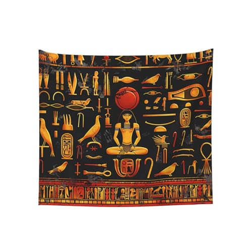 Tapisserie égyptienne antique de 152x131 cm pour décoration murale de salon